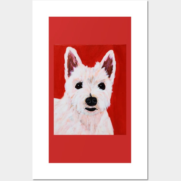 Romeo the Westie Wall Art by AmandaAAnthony